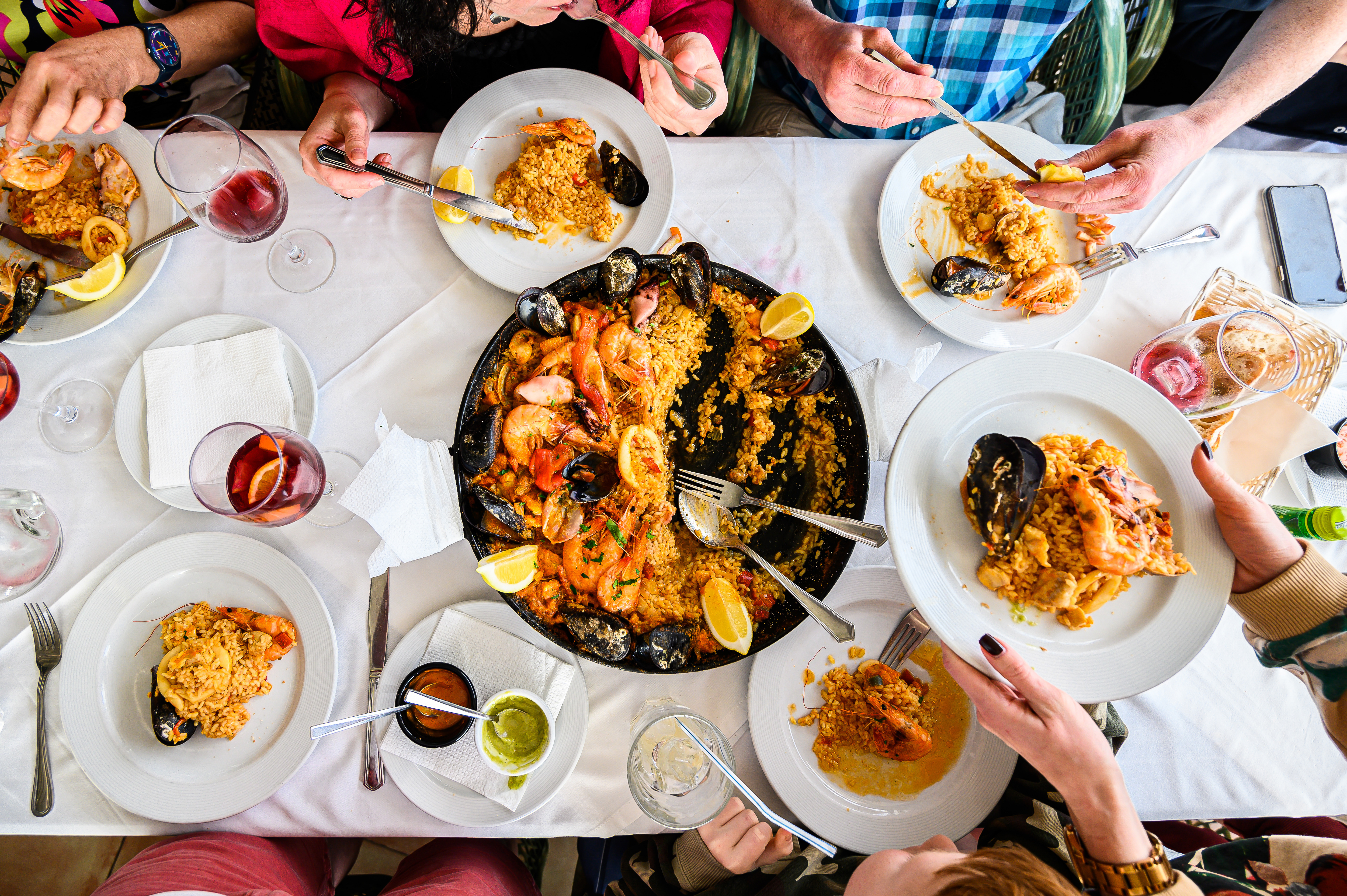 Arroz negro with shrimp and squid